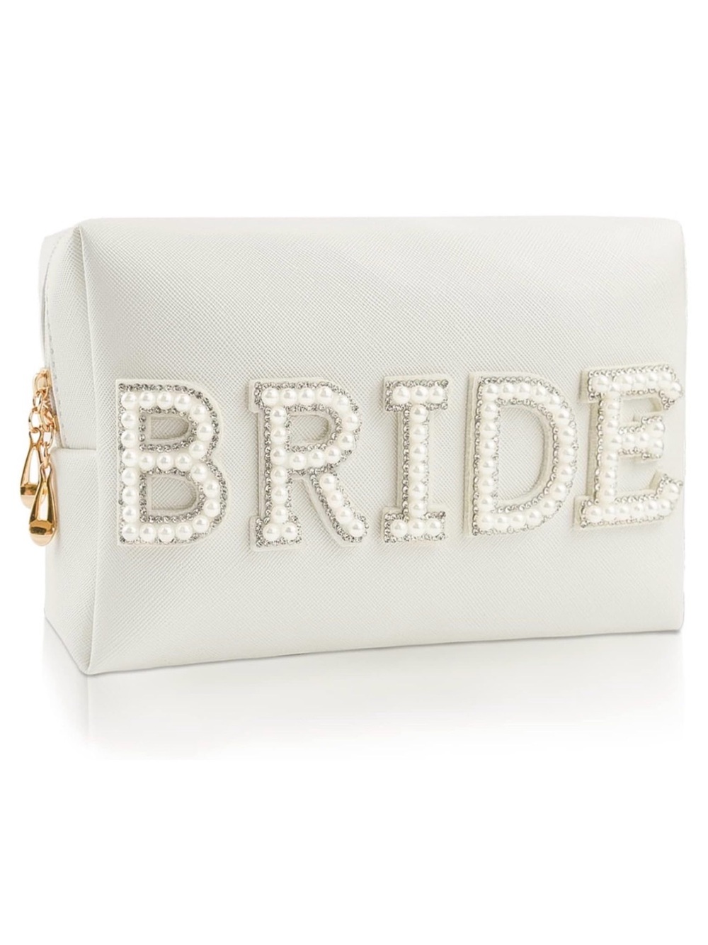 BRIDE Embellished Pearl Clutch Bag